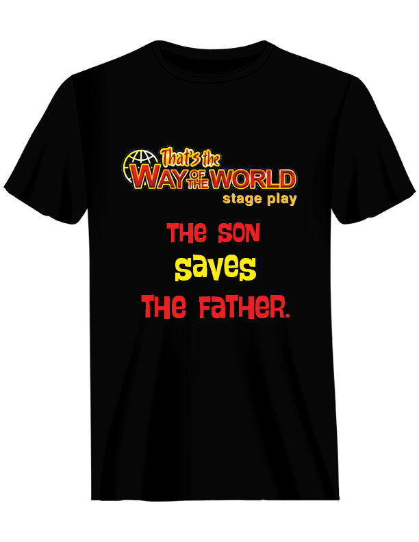 The Son Saves the Father - T-Shirt, Black