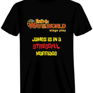 James is in a Stressful Marriage - Black T-Shirt