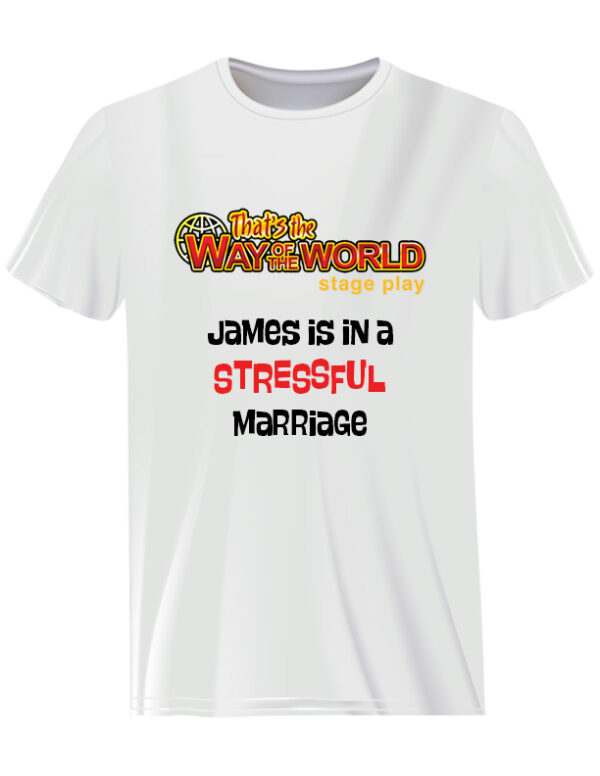 James is in a Stressful Marriage - White T-Shirt